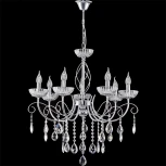 Подвесная люстра Reluce 04202-0.4-07 CR (220V, подвески, на цепи, подсвечник, свеча)