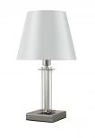 Интерьерная настольная лампа Crystal Lux Nicolas LG1 NICKEL/WHITE (220V)
