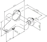Смеситель Am.Pm Spirit V2.0 F70A10000 для ванны с душем