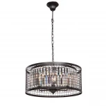 Подвесная люстра Vitaluce V5184-1/6 (220V, хрусталь, на цепи, свеча, круглые)