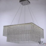 Подвесная люстра светодиодная APL LED Sicilia SH04.71.C.Ni.4000 (220V, хрусталь, на тросе)