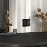 Рамка на 1 пост (черный, стекло soft-touch) Werkel W0013108 (a064572)