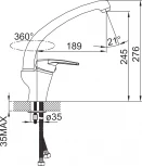Смеситель Iddis Sicily CD56101C для кухонной мойки