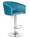 Стул барный DARCY (морской волны велюр (1922-7))