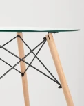 Стол Stool Group Eames DSW D80 стеклянный УТ000002046