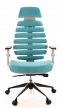 Компьютерное кресло Ergo Grey ткань бирюзовый