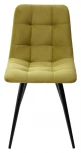 Стул CHILLI-Q оливковый #H25, велюр / черный каркас, 4 шт/ 1 к