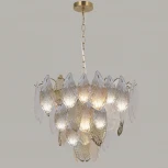 Подвесная люстра хрустальная ILLUMICO IL0508-8P-79 BRASS (220V, на цепи)