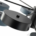 Потолочная люстра на штанге Arte Milano Ferrara 250906/8B Bk/Gr (LED, 220V, круглые)