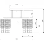 Потолочная люстра Eurosvet Bonnie 30137/5 золото (220V)