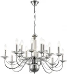 Подвесная люстра Lumion Incanto 8034/16 хром, металл/стекло Е14 16*40W 220V (на цепи, подсвечник, свеча)