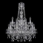 Подвесная люстра Bohemia 1411 1411/10+5/195/h-77/2d/Ni