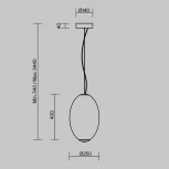 Подвесной светильник Maytoni Bruma MOD397PL-L19CH3K (LED, 220V, на тросе, круглые)