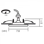 Встраиваемый точечный светильник Arte Lamp Basic A2103PL-1GY (220V)
