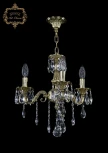 Подвесная люстра с хрустальными подвесками Art Classic 31.02 31.02.3.CK125SP.B.G.Sp