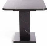 Стол обеденный VOX ЛДСП, 132-172x85x75,5 см, Мрамор черный/Белый Tetchair 19268