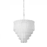 Подвесная люстра ярусная Vitaluce V5293-0/3+3+1 (220V, на цепи, круглые)