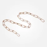 Цепь для люстры с двумя карабинами Eurosvet, белый с золотом