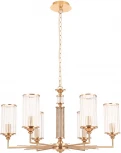 Подвесная люстра Crystal Lux GLORIA SP6 BRASS (220V, на цепи)