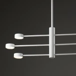 Потолочная люстра ярусная на штанге Freya Tactic FR5363CL-06W (220V, круглые)