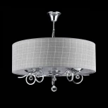 Подвесная люстра Freya Bertrand FR5906-PL-05C-CH (220V, на цепи, узор в клетку)