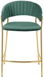 Стул полубарный Turin мятный с золотыми ножками Bradex Home FR 0913