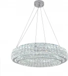 Подвесной светильник (12044/B/1P Chrome) Indigo Valore V000101L (LED, 220V, хрусталь, на тросе, круглые)