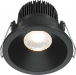 Встраиваемый светильник Zoom 3000K 1x6Вт 60° IP 65 LED Maytoni Technical DL034-01-06W3K-B (220V, круглые)
