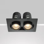 Встраиваемый светильник Hidden 3000K 2x10W 36° LED Maytoni Technical DL045-02-10W3K-B (220V)