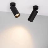 Накладной точечный светильник SP-GABI-SURFACE-FLAP-R50-9W Warm3000 (BK, 60 deg, 230V) (Arlight, IP40 Металл, 5 лет) 052345