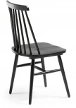 Обеденный стул La Forma (ex Julia Grup) Tressia (Черный/ Каучук,ДСП,Дерево)
