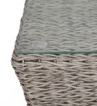 "Капучино" журнальный столик из искусственного ротанга (гиацинт), цвет cерый 4SIS арт.УТ-00003012