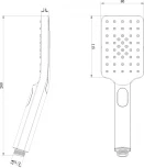 Душевая лейка Lemark LM8123BL черная