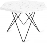 Столик журнальный SHT-TU37/ТТ20 60 ЛДСП черный муар/мрамор каррара белый Sheffilton 3744346902
