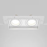 Встраиваемый светильник Atom GU10 2x50Вт Maytoni Technical DL003-02-W (220V)