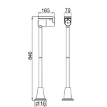 Наземный светильник Oasis Light CLUB W6191-840