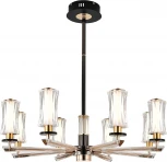 Потолочная люстра на штанге (13038/8R Black) Indigo Grandioso V000186L (регулировка яркости, LED, 220V, пульт управления)