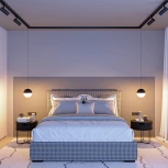 Трековый светильник светодиодный LGD-EMISFERO-TRACK-HANG-2TR-R150-11W Warm3000 (BK, 170 deg, 230V) (Arlight, IP20 Металл, 3 года) 035944