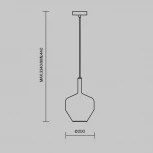 Подвесной светильник Maytoni Duality MOD271PL-01B4 (220V, на проводе)
