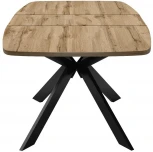 Стол DikLine B140 Дуб Галифакс (ЛДСП EGGER),опоры черные