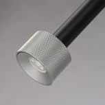 Подвесной светильник iLedex Delta 2362-1 BK+SL (220V, на проводе, круглые)