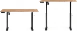Компьютерный стол Маркос с механизмом подъема 140 (Маркос с механизмом подъема 140х80х75 дуб вотан / черный) Notta арт.578407