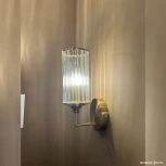 Бра Crystal Lux GLORIA AP1 BRASS (220V, круглые)