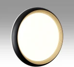 Настенно-потолочный светильник Sonex Tofiq Black 7651/EL PALE SN пластик/черный/золотой LED 70Вт 3000-6000К D480 IP43 пульт ДУ (220V, круглые)
