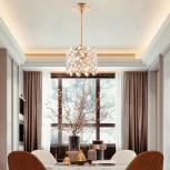 Потолочная люстра хрустальная на штанге Arte Milano Sorrento-7019 377019/1/300/200 GD (220V)