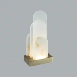 Настольная лампа Odeon Light Foros 5437/12TL бронзовый "брашинг"/металл/смола под алебастр/акрил LED 12W 3000K (220V, выключатель)