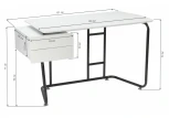 Компьютерный стол Woodville Desk white / black 11838