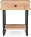 Прикроватная тумба Woodville Малгома черная / дуб вотан 511608