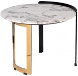 Журнальный стол Garda Decor 58DB-ET20016 (Золото/Белый мрамор)