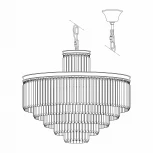 Подвесная люстра Citilux Мартин CL332151